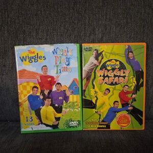 The Wiggles DVD Lot Wiggly Play‎ Time & Wiggly Safari Kids Children